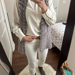 NWOT Love Token Light Gray Knit Sweater size XS